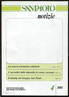 Sanpaolo notizie, n. 04 (1985)