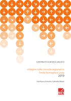 Contributo di Ricerca 280/2019. Indagini sulle consulte regionali in Emilia Romagna e Lazio