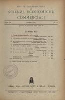 Rivista internazionale di scienze economiche e commerciali - Anno 03 N. 10