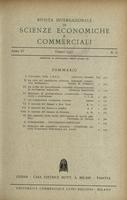 Rivista internazionale di scienze economiche e commerciali - Anno 04 N. 06