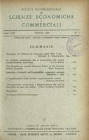 Rivista internazionale di scienze economiche e commerciali - Anno 08 N. 02