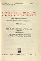 Rivista di diritto finanziario e scienza delle finanze. 1993, Anno 52, dicembre, n.4