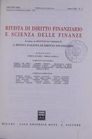 Rivista di diritto finanziario e scienza delle finanze. 1994, Anno 53, giugno, n.2