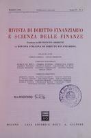 Rivista di diritto finanziario e scienza delle finanze. 1996, Anno 55, marzo, n.1