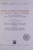 Rivista di diritto finanziario e scienza delle finanze. 1998, Anno 57, settembre, n.3