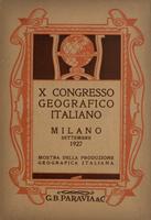 STORIA GEOGRAFIA - X Congresso geografico italiano