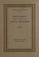 Bibliografia degli scritti di Luigi Einaudi