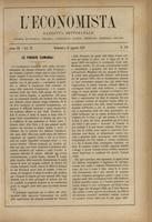 L'economista: gazzetta settimanale di scienza economica, finanza, commercio, banchi, ferrovie e degli interessi privati - A.03 (1876) n.119, 13 agosto