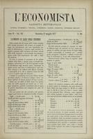 L'economista: gazzetta settimanale di scienza economica, finanza, commercio, banchi, ferrovie e degli interessi privati - A.04 (1877) n.160, 27 maggio