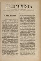 L'economista: gazzetta settimanale di scienza economica, finanza, commercio, banchi, ferrovie e degli interessi privati - A.05 (1878) n.194, 20 gennaio