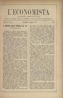 L'economista: gazzetta settimanale di scienza economica, finanza, commercio, banchi, ferrovie e degli interessi privati - A.06 (1879) n.274, 3 agosto