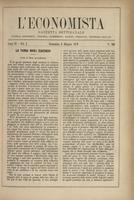L'economista: gazzetta settimanale di scienza economica, finanza, commercio, banchi, ferrovie e degli interessi privati - A.06 (1879) n.266, 8 giugno