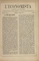 L'economista: gazzetta settimanale di scienza economica, finanza, commercio, banchi, ferrovie e degli interessi privati - A.06 (1879) n.265, 1 giugno