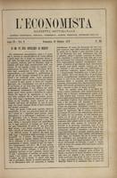 L'economista: gazzetta settimanale di scienza economica, finanza, commercio, banchi, ferrovie e degli interessi privati - A.06 (1879) n.285, 19 ottobre