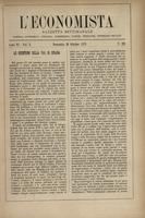 L'economista: gazzetta settimanale di scienza economica, finanza, commercio, banchi, ferrovie e degli interessi privati - A.06 (1879) n.286, 26 ottobre