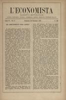 L'economista: gazzetta settimanale di scienza economica, finanza, commercio, banchi, ferrovie e degli interessi privati - A.06 (1879) n.291, 30 novembre