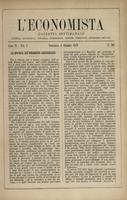 L'economista: gazzetta settimanale di scienza economica, finanza, commercio, banchi, ferrovie e degli interessi privati - A.06 (1879) n.283, 5 ottobre