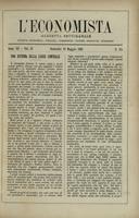 L'economista: gazzetta settimanale di scienza economica, finanza, commercio, banchi, ferrovie e degli interessi privati - A.07 (1880) n.315, 16 maggio