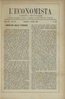 L'economista: gazzetta settimanale di scienza economica, finanza, commercio, banchi, ferrovie e degli interessi privati - A.07 (1880) n.335, 3 ottobre