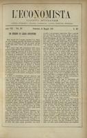 L'economista: gazzetta settimanale di scienza economica, finanza, commercio, banchi, ferrovie e degli interessi privati - A.08 (1881) n.367, 15 maggio