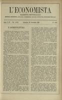 L'economista: gazzetta settimanale di scienza economica, finanza, commercio, banchi, ferrovie e degli interessi privati - A.23 (1896) n.1178, 29 novembre