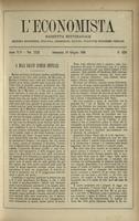 L'economista: gazzetta settimanale di scienza economica, finanza, commercio, banchi, ferrovie e degli interessi privati - A.25 (1898) n.1259, 19 giugno