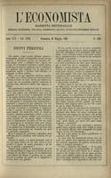 L'economista: gazzetta settimanale di scienza economica, finanza, commercio, banchi, ferrovie e degli interessi privati - A.25 (1898) n.1256, 29 maggio