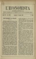 L'economista: gazzetta settimanale di scienza economica, finanza, commercio, banchi, ferrovie e degli interessi privati - A.25 (1898) n.1284, 11 dicembre