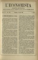 L'economista: gazzetta settimanale di scienza economica, finanza, commercio, banchi, ferrovie e degli interessi privati - A.25 (1898) n.1249, 10 aprile