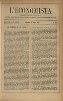 L'economista: gazzetta settimanale di scienza economica, finanza, commercio, banchi, ferrovie e degli interessi privati - A.24 (1897) n.1211, 18 luglio