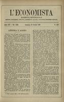 L'economista: gazzetta settimanale di scienza economica, finanza, commercio, banchi, ferrovie e degli interessi privati - A.25 (1898) n.1277, 23 ottobre