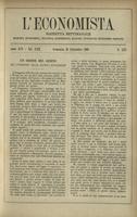 L'economista: gazzetta settimanale di scienza economica, finanza, commercio, banchi, ferrovie e degli interessi privati - A.25 (1898) n.1273, 25 settembre