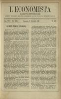 L'economista: gazzetta settimanale di scienza economica, finanza, commercio, banchi, ferrovie e degli interessi privati - A.25 (1898) n.1271, 11 settembre