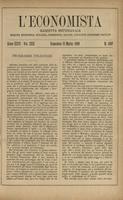 L'economista: gazzetta settimanale di scienza economica, finanza, commercio, banchi, ferrovie e degli interessi privati - A.26 (1899) n.1297, 12 marzo