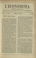 L'economista: gazzetta settimanale di scienza economica, finanza, commercio, banchi, ferrovie e degli interessi privati - A.25 (1898) n.1244, 6 marzo