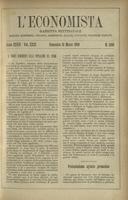 L'economista: gazzetta settimanale di scienza economica, finanza, commercio, banchi, ferrovie e degli interessi privati - A.27 (1900) n.1350, 18 marzo