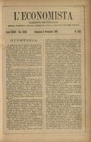 L'economista: gazzetta settimanale di scienza economica, finanza, commercio, banchi, ferrovie e degli interessi privati - A.27 (1900) n.1383, 4 novembre