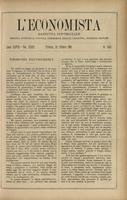 L'economista: gazzetta settimanale di scienza economica, finanza, commercio, banchi, ferrovie e degli interessi privati - A.28 (1901) n.1433, 20 ottobre