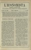 L'economista: gazzetta settimanale di scienza economica, finanza, commercio, banchi, ferrovie e degli interessi privati - A.29 (1902) n.1450, 16 febbraio