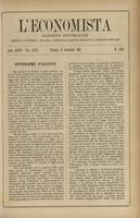 L'economista: gazzetta settimanale di scienza economica, finanza, commercio, banchi, ferrovie e degli interessi privati - A.28 (1901) n.1436, 10 novembre