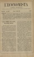 L'economista: gazzetta settimanale di scienza economica, finanza, commercio, banchi, ferrovie e degli interessi privati - A.32 (1905) n.1605, 5 febbraio