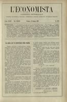 L'economista: gazzetta settimanale di scienza economica, finanza, commercio, banchi, ferrovie e degli interessi privati - A.33 (1906) n.1675, 10 giugno