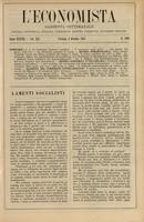 L'economista: gazzetta settimanale di scienza economica, finanza, commercio, banchi, ferrovie e degli interessi privati - A.37 (1910) n.1900, 2 ottobre