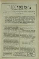 L'economista: gazzetta settimanale di scienza economica, finanza, commercio, banchi, ferrovie e degli interessi privati - A.40 (1913) n.2044, 6 luglio