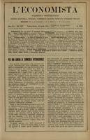 L'economista: gazzetta settimanale di scienza economica, finanza, commercio, banchi, ferrovie e degli interessi privati - A.41 (1914) n.2085, 19 aprile
