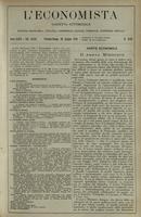 L'economista: gazzetta settimanale di scienza economica, finanza, commercio, banchi, ferrovie e degli interessi privati - A.43 (1916) n.2199, 25 giugno