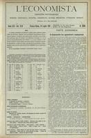 L'economista: gazzetta settimanale di scienza economica, finanza, commercio, banchi, ferrovie e degli interessi privati - A.45 (1918) n.2306, 14 luglio