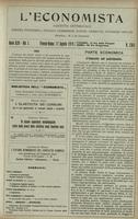 L'economista: gazzetta settimanale di scienza economica, finanza, commercio, banchi, ferrovie e degli interessi privati - A.46 (1919) n.2363, 17 agosto