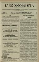 L'economista: gazzetta settimanale di scienza economica, finanza, commercio, banchi, ferrovie e degli interessi privati - A.46 (1919) n.2343, 30 marzo