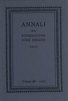 Annali della Fondazione Luigi Einaudi Volume 3 Anno 1969